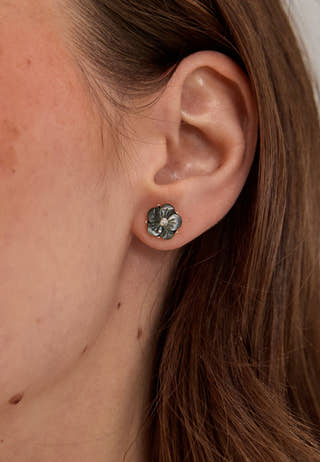 Petite Claire Earrings Black