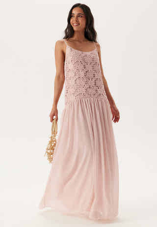 Crochet Bodice Maxi Dress