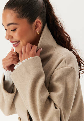 Ava High Neck Short Coat