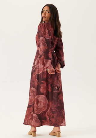 Balloon Sleeve Maxi Dress