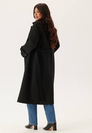 Belted Wool Blend Coat