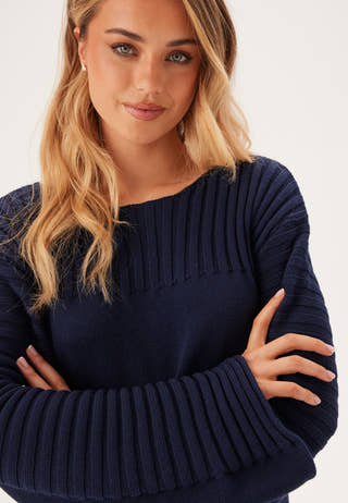 Boatneck Knitted Sweater
