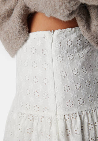 Broderie Anglaise Maxi Skirt