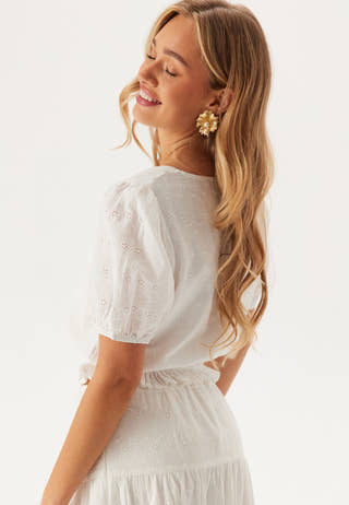 Broderie Anglaise Short Sleeve  Blouse