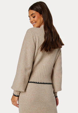 Volume Sleeve Knitted Sweater