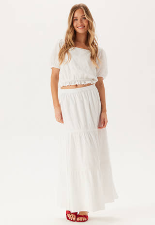 Cotton Lace Maxi Skirt