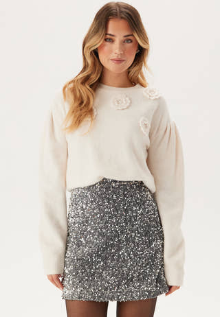 Decorated Knitted Sweater