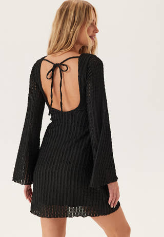 Deep Back Short Structured Dress