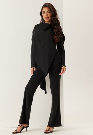 Draped Cape Blouse