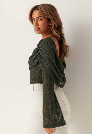 Drapy Lace Top