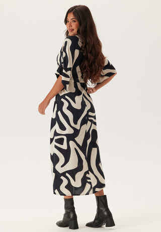 Drawstring Viscose Shirt Dress