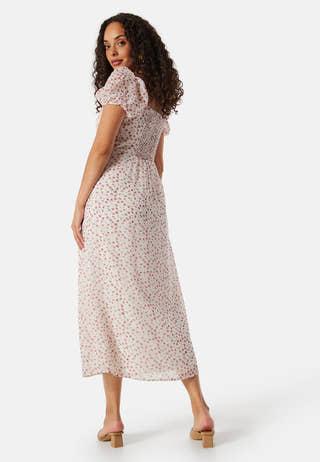 Ruched Bustier Midi Dress