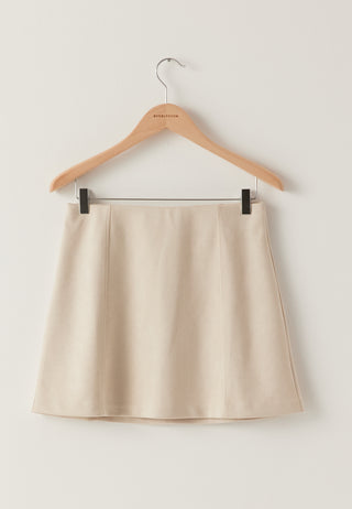 Faux Suede Mini Skirt