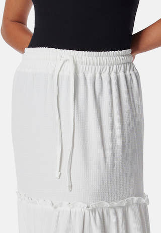 Flounce Maxi Skirt