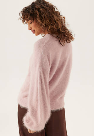 Fluffy Knitted Pearl Cardigan