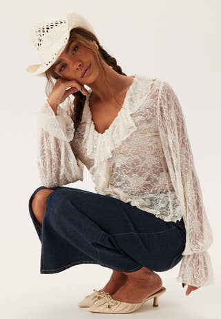 Frill Lace Blouse
