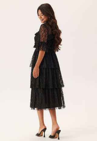 Frill Lace Midi  Dress