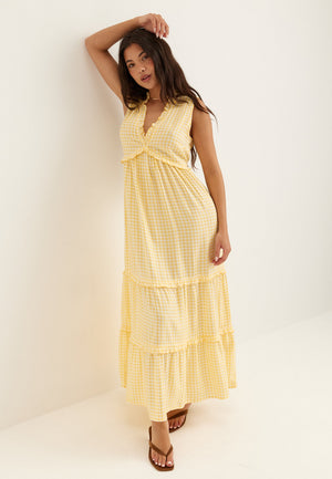 Frill Maxi Dress