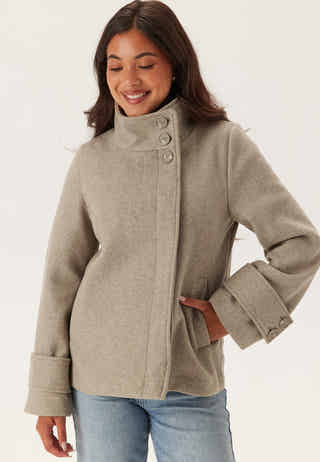 High Neck Short Coat