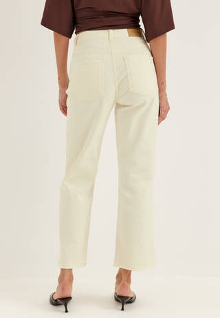 High Straight Ankle Jeans