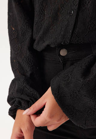 Long Sleeve Button Blouse