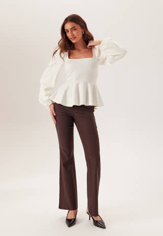 Long Sleeve Peplum Top