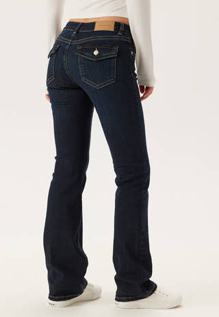 Low Bootcut Flap Jeans