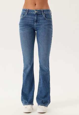Low Bootcut Flap Jeans
