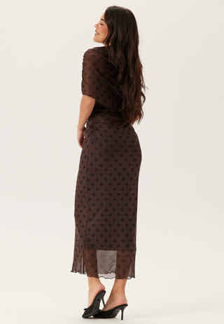 Cape Mesh Ankle Dress