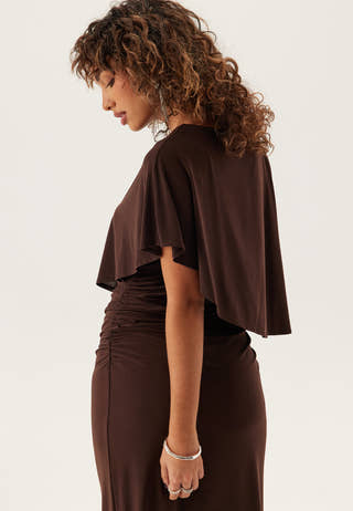 Cape Soft Maxi Dress