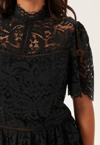 Peplum Cotton Lace Blouse