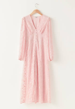 Embroidered Midi Dress