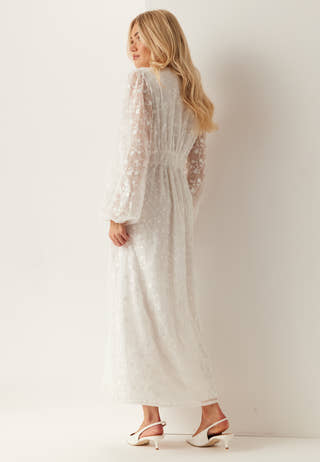 Embroidered Midi Dress