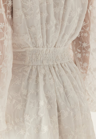 Embroidered Short Dress