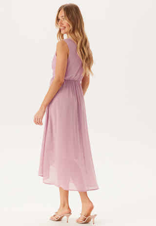 High-Low Sleeveless Chiffon Dress