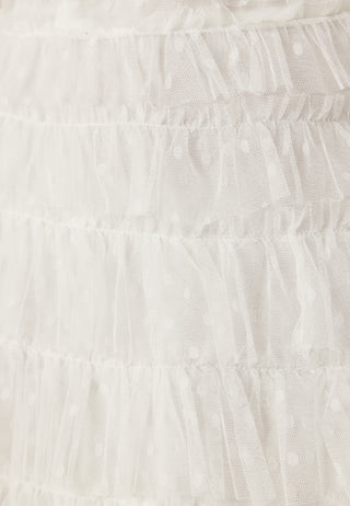 High Neck Tulle Frill Dress