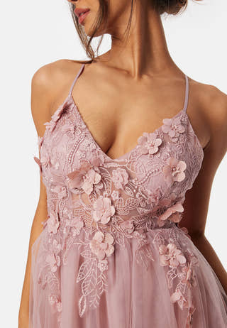 Floral tulle Gown