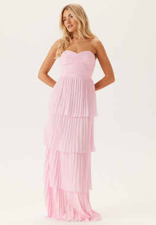 Pleated Bandeau Gown