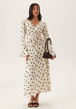 Ruched Front Midi Dress