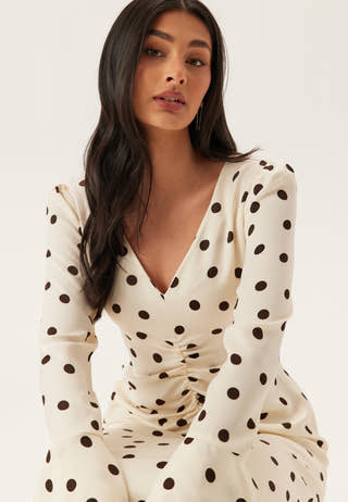 Ruched Front Midi Dress