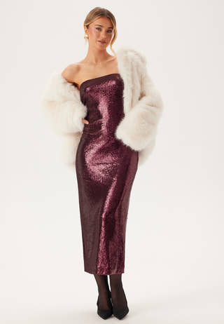 Sequin Bandeau Dress