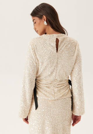 Side Slit Sequin Top