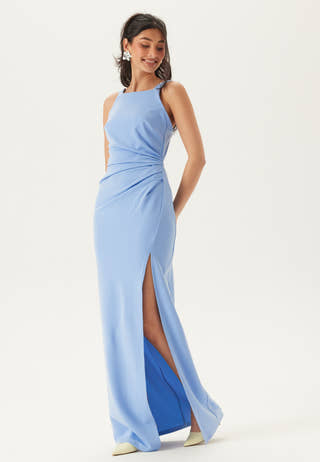 Square Neck Slit Maxi Dress
