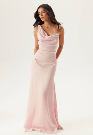 Waterfall Mermaid Satin Gown