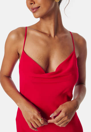 Waterfall Slip Ankle Dress