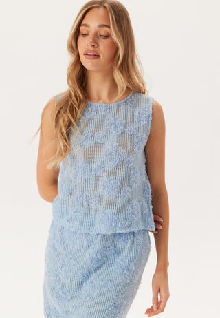 bubbleroom-rosa-flower-mesh-top-light-blue