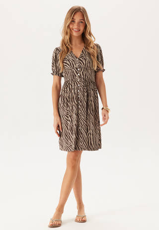 Soft Short Button Dress