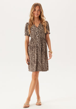 Soft Short Button Dress