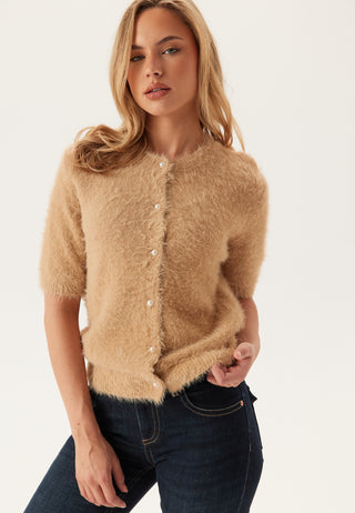 bubbleroom-short-sleeve-fluffy-knitted-cardigan-beige_1