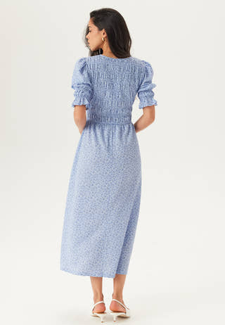 Short Sleeve Smock Dress